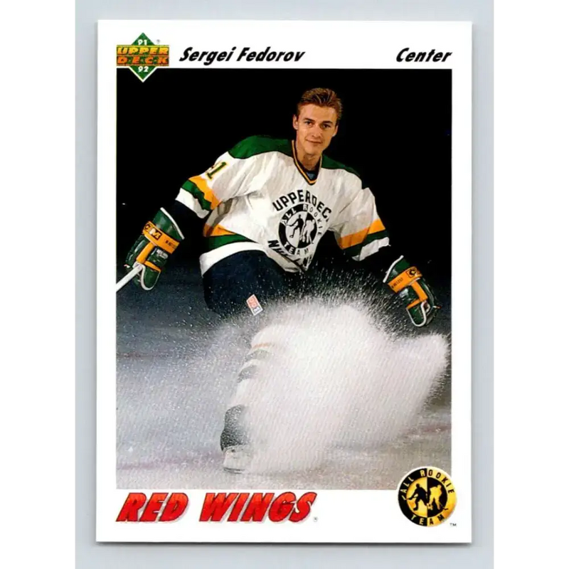 1991-92 Upper Deck #40 Sergei Fedorov ART NM-MT Detroit Red Wings Hockey Card - Hockey Card Single