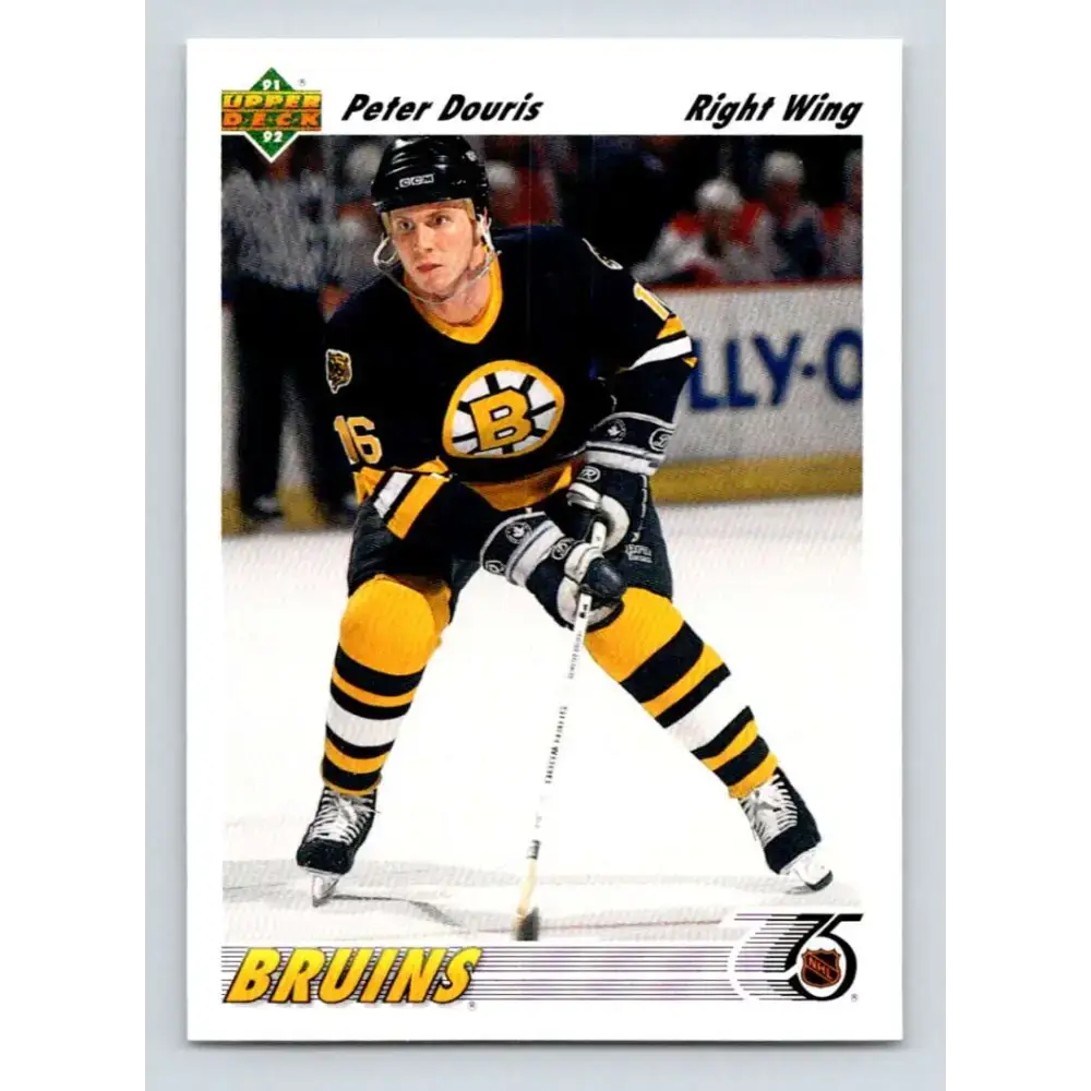 1991-92 Upper Deck #403 Peter Douris NM-MT Boston Bruins Hockey Card - Hockey Card Single