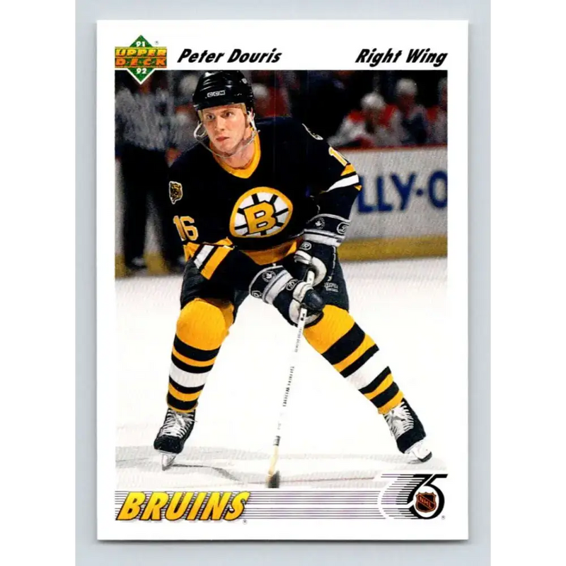 1991-92 Upper Deck #403 Peter Douris NM-MT Boston Bruins Hockey Card - Hockey Card Single
