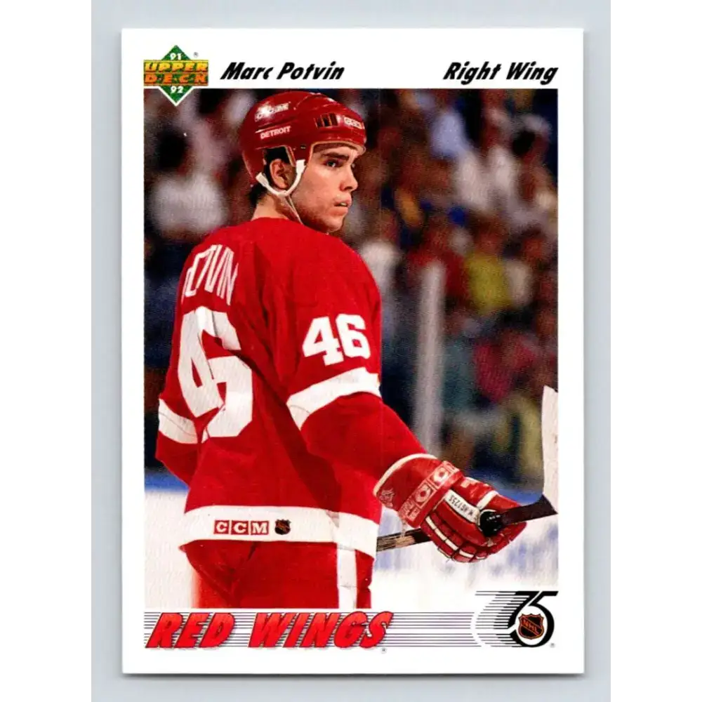 1991-92 Upper Deck #405 Marc Potvin NM-MT RC Rookie Hockey Card - Hockey Card Single