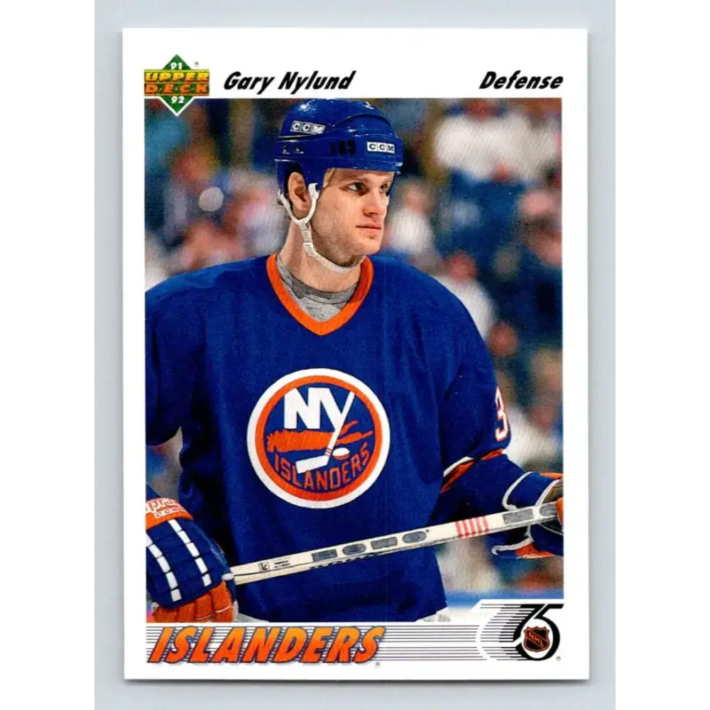 1991-92 Upper Deck #406 Gary Nylund NM-MT New York Islanders Hockey Card - Hockey Card Single