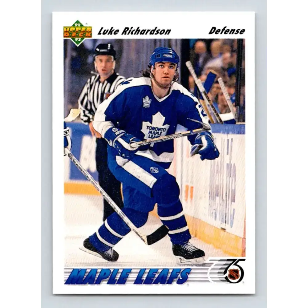 1991-92 Upper Deck #418 Luke Richardson NM-MT Hockey Card - Hockey Card Single