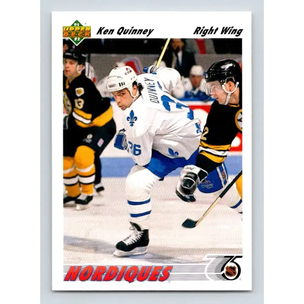 1991-92 Upper Deck #419 Ken Quinney NM-MT Hockey Card - Hockey Card Single