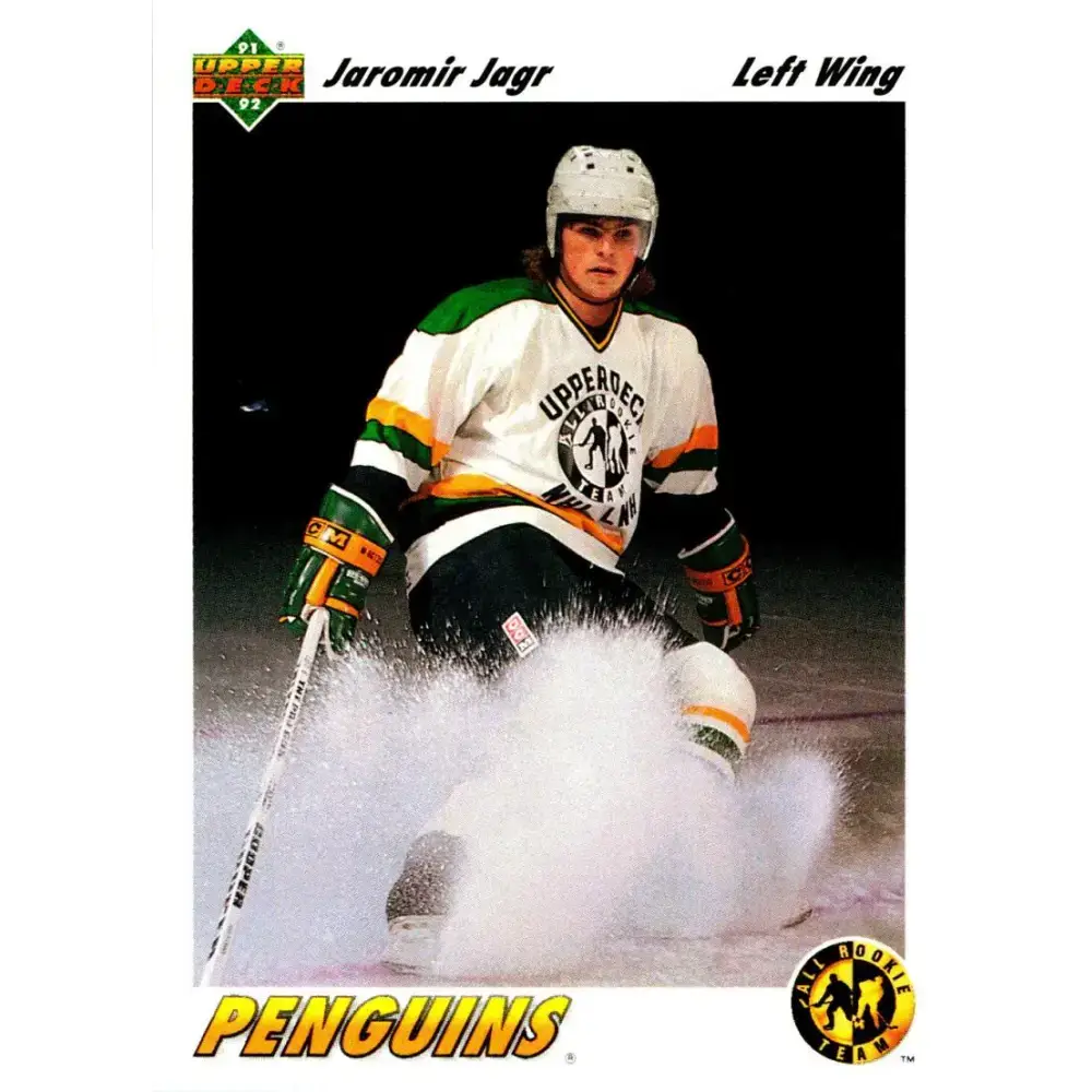1991-92 Upper Deck #42 Jaromir Jagr ART NM-MT Pittsburgh Penguins Hockey Card - Hockey Card Single