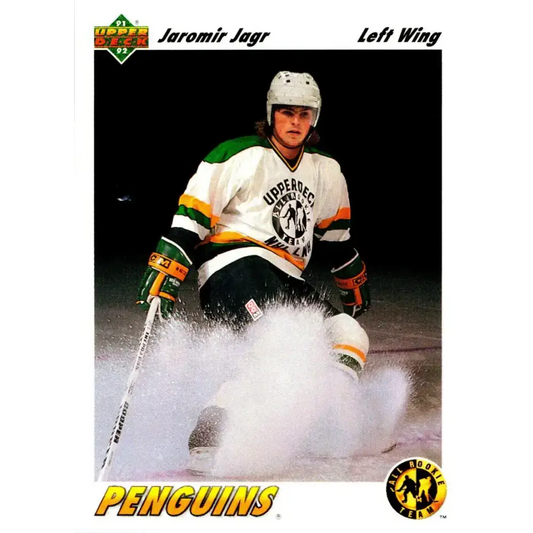 1991-92 Upper Deck #42 Jaromir Jagr ART NM-MT Pittsburgh Penguins Hockey Card - Hockey Card Single