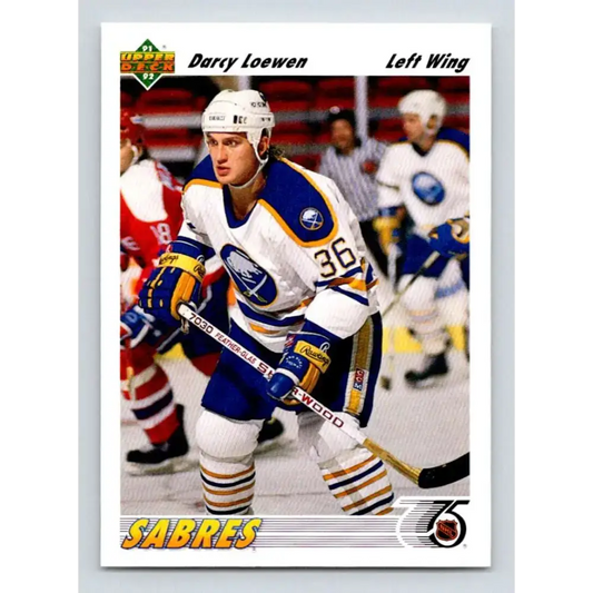 1991-92 Upper Deck #421 Darcy Loewen NM-MT Hockey Card - Hockey Card Single