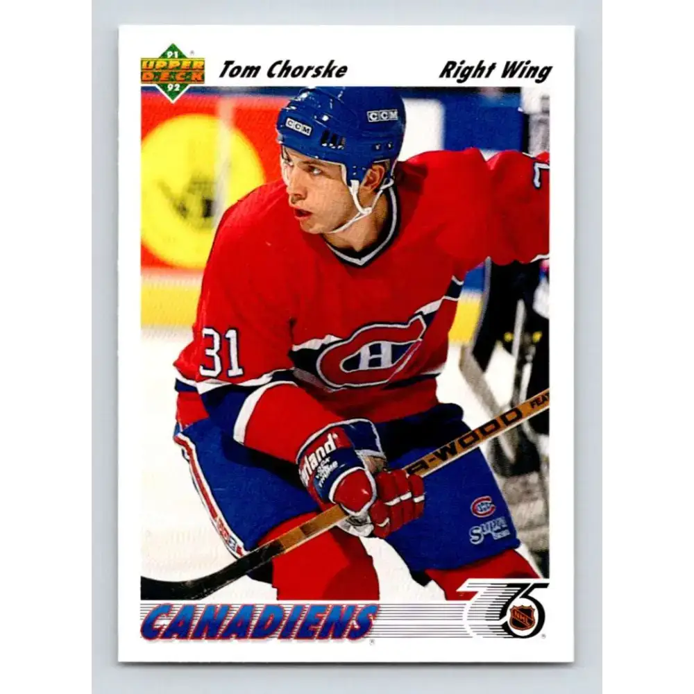 1991-92 Upper Deck #427 Tom Chorske NM-MT Hockey Card - Hockey Card Single