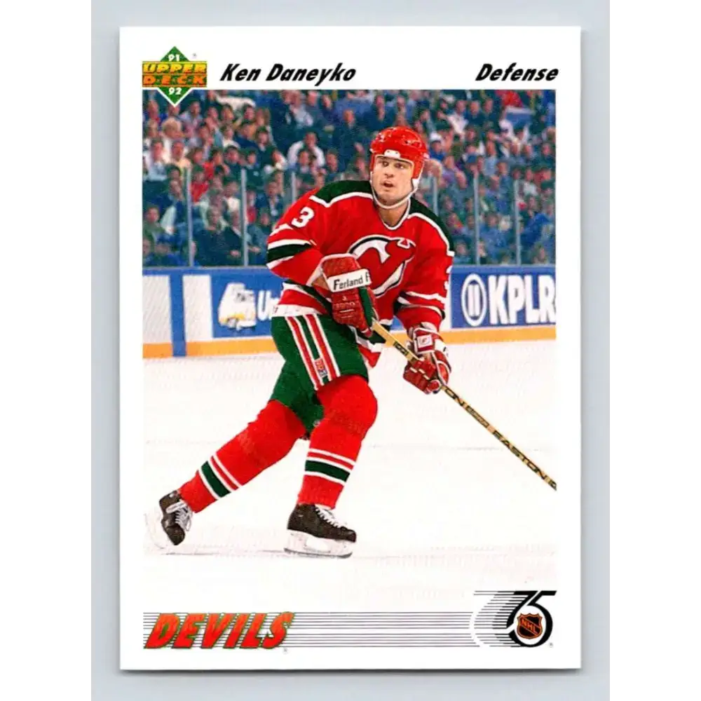 1991-92 Upper Deck #435 Ken Daneyko NM-MT New Jersey Devils Hockey Card - Hockey Card Single