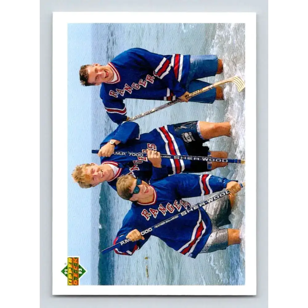 1991-92 Upper Deck #440 Doug Weight/Steve Rice/Tony Amonte SR CL NM-MT RC Rookie New York Rangers Hockey Card - Hockey
