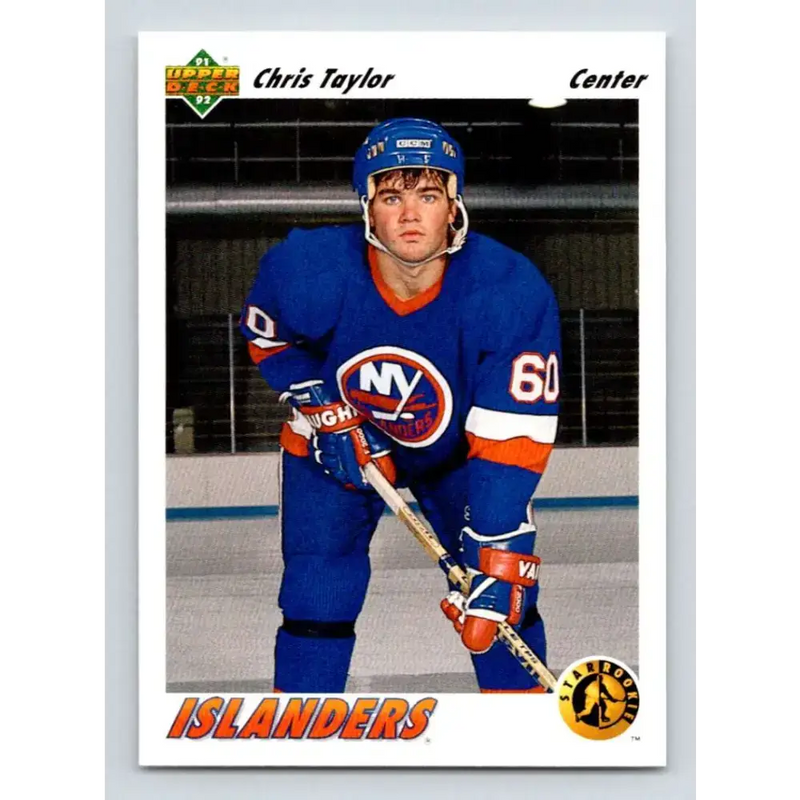 1991-92 Upper Deck #454 Chris Taylor NM-MT RC Rookie Hockey Card - Hockey Card Single