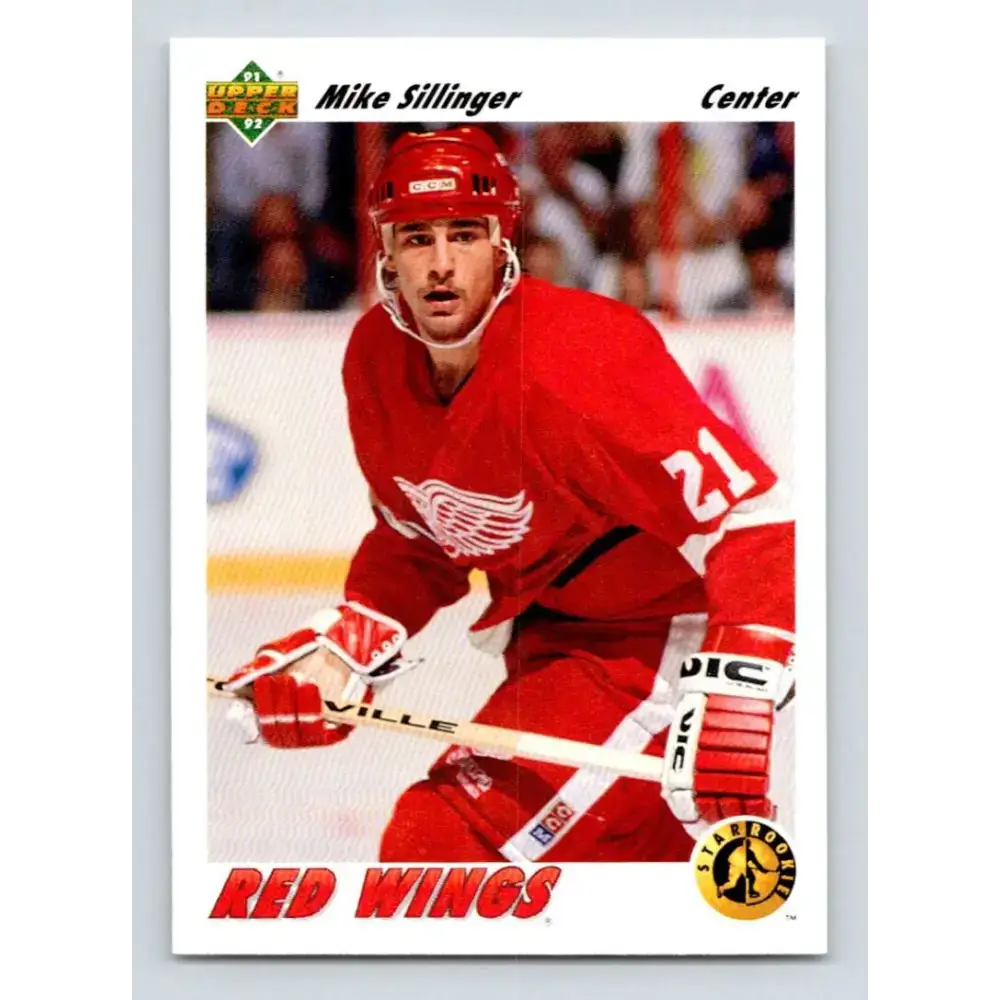 1991-92 Upper Deck #457 Mike Sillinger NM-MT Detroit Red Wings Hockey Card - Hockey Card Single