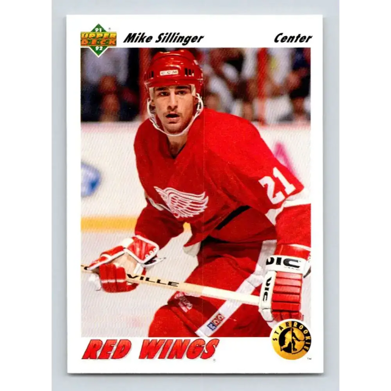 1991-92 Upper Deck #457 Mike Sillinger NM-MT Detroit Red Wings Hockey Card - Hockey Card Single