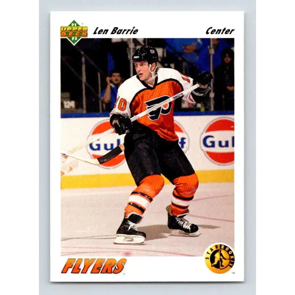 1991-92 Upper Deck #459 Len Barrie NM-MT RC Rookie Hockey Card - Hockey Card Single
