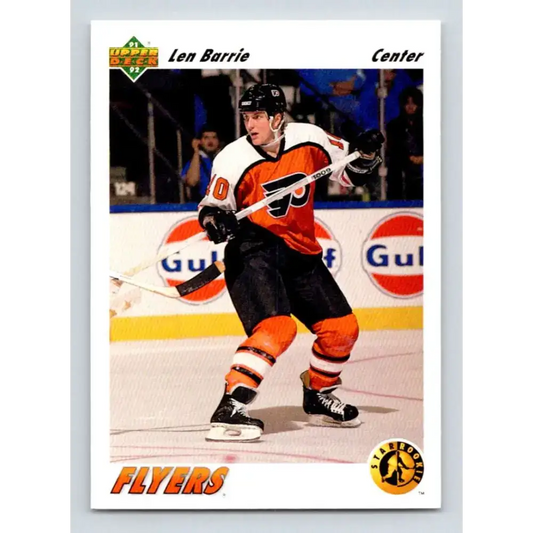 1991-92 Upper Deck #459 Len Barrie NM-MT RC Rookie Hockey Card - Hockey Card Single