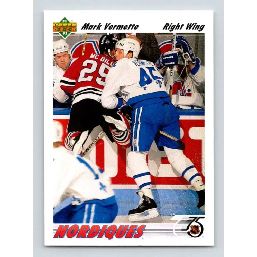 1991-92 Upper Deck #470 Mark Vermette NM-MT Hockey Card - Hockey Card Single