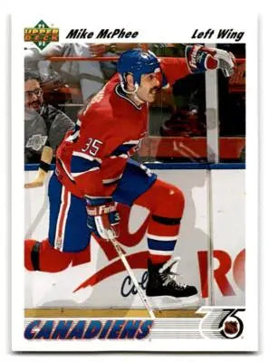 1991-92 Upper Deck #487 Mike McPhee - Hockey Card Single