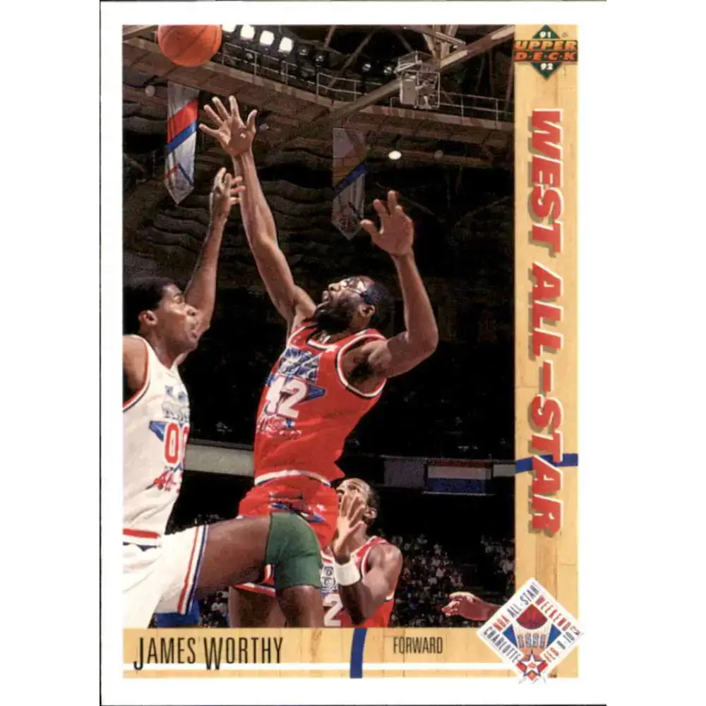 1991-92 Upper Deck #49 James Worthy AS NM-MT Los Angeles Lakers Basketball Card - Basketball Card Single