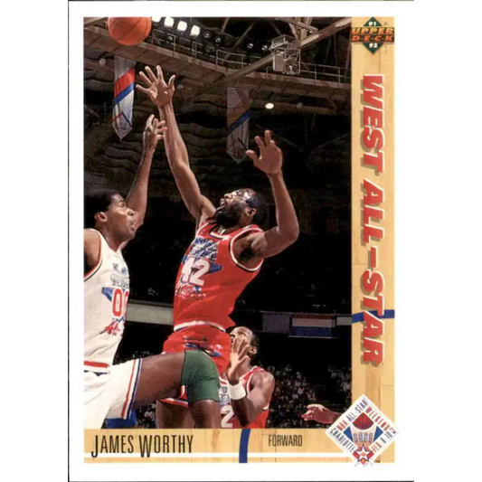 1991-92 Upper Deck #49 James Worthy AS NM-MT Los Angeles Lakers Basketball Card - Basketball Card Single