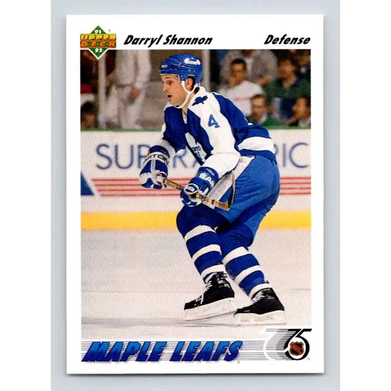 1991-92 Upper Deck #493 Darryl Shannon NM-MT Hockey Card - Hockey Card Single