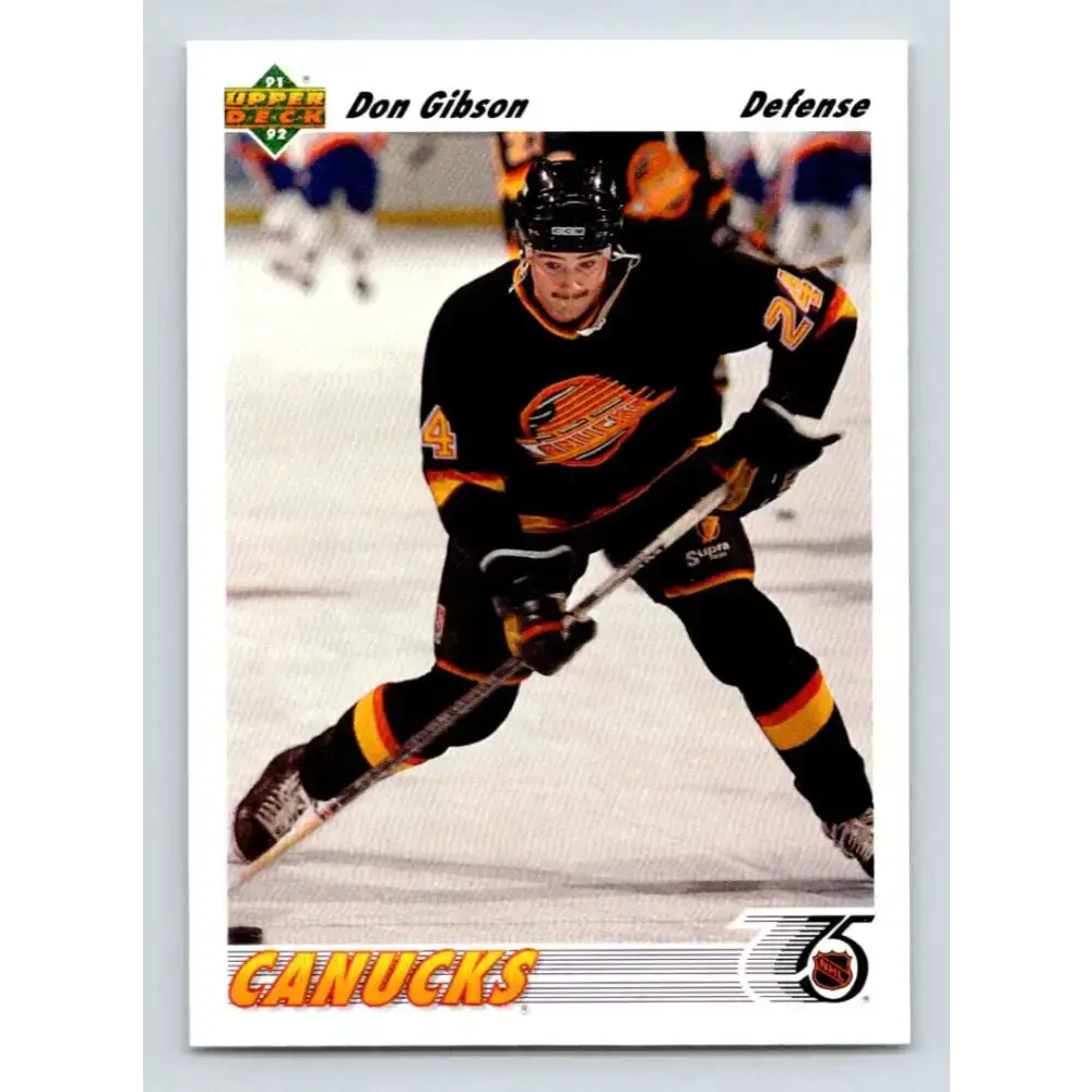 1991-92 Upper Deck #495 Don Gibson NM-MT Hockey Card - Hockey Card Single