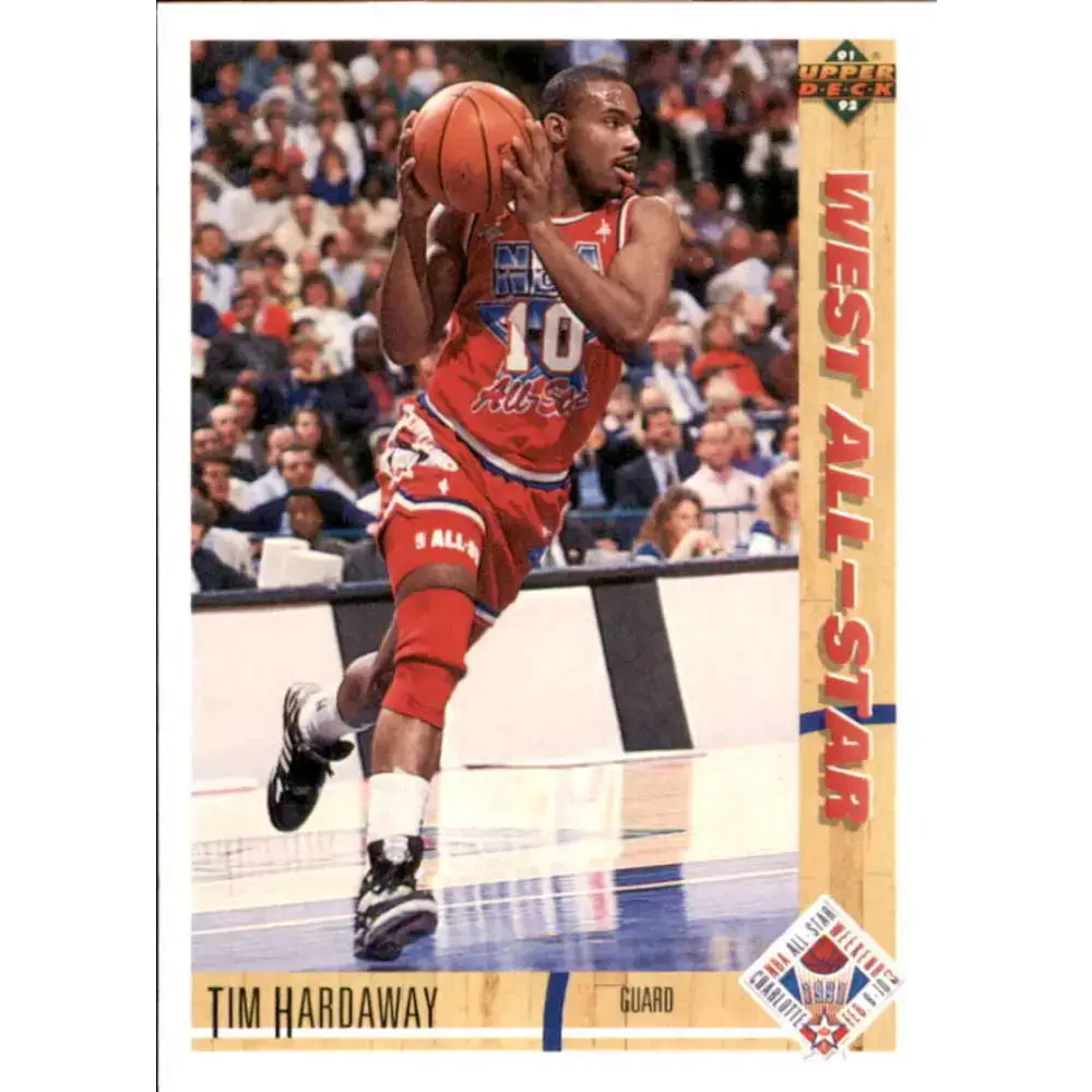 1991-92 Upper Deck #50 Tim Hardaway AS NM-MT Golden State Warriors Basketball Card - Basketball Card Single