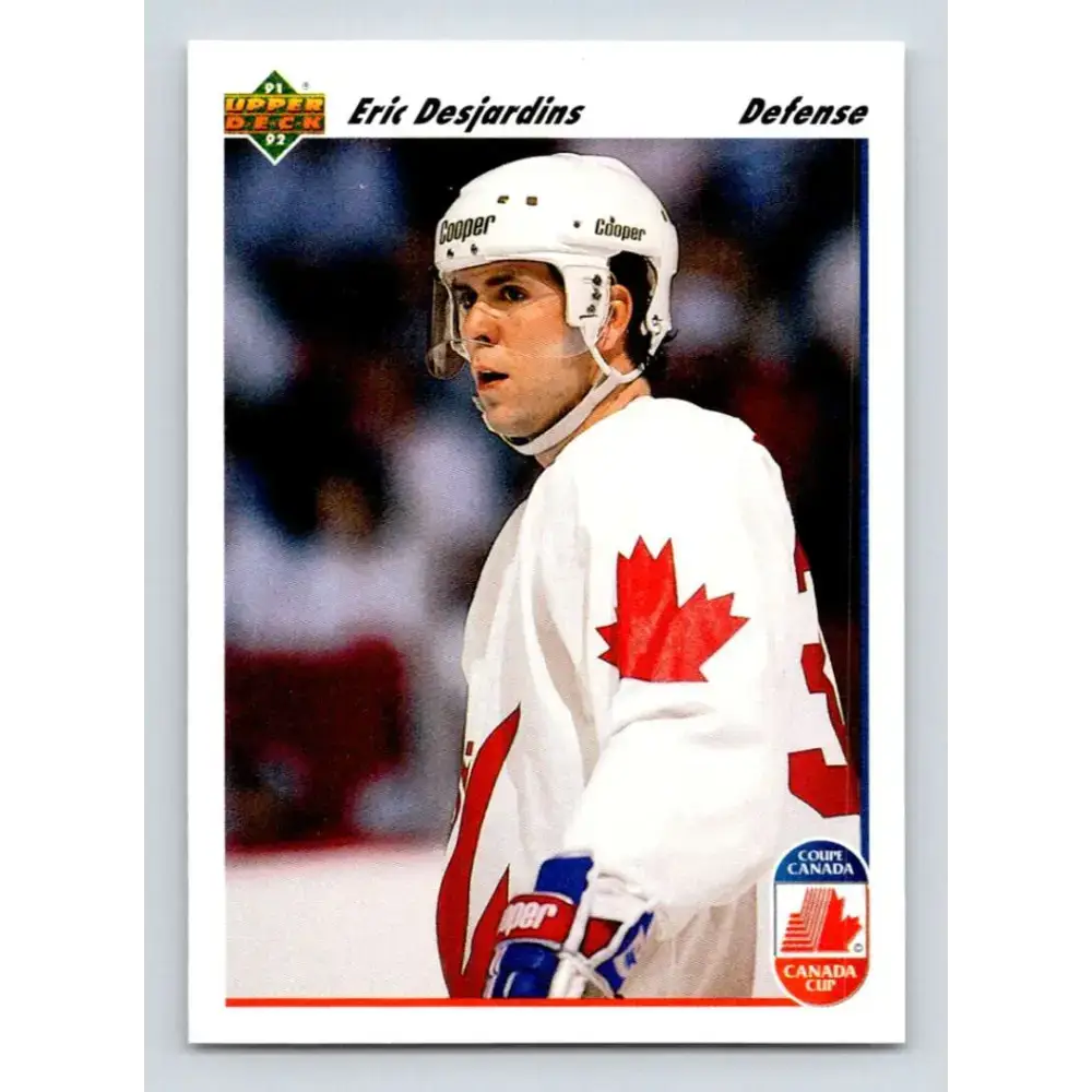 1991-92 Upper Deck #504 Eric Desjardins NM-MT Montreal Canadiens Hockey Card - Hockey Card Single