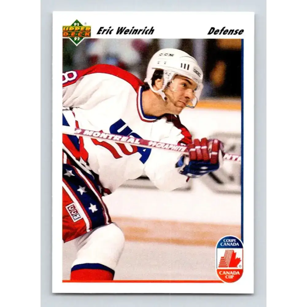 1991-92 Upper Deck #509 Eric Weinrich NM-MT New Jersey Devils Hockey Card - Hockey Card Single