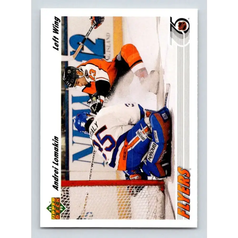 1991-92 Upper Deck #518 Andrei Lomakin NM-MT Philadelphia Flyers Hockey Card - Hockey Card Single