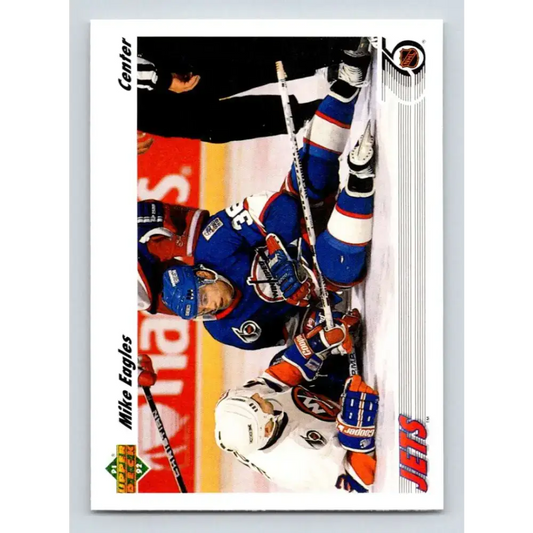 1991-92 Upper Deck #523 Mike Eagles NM-MT Winnipeg Jets Hockey Card
