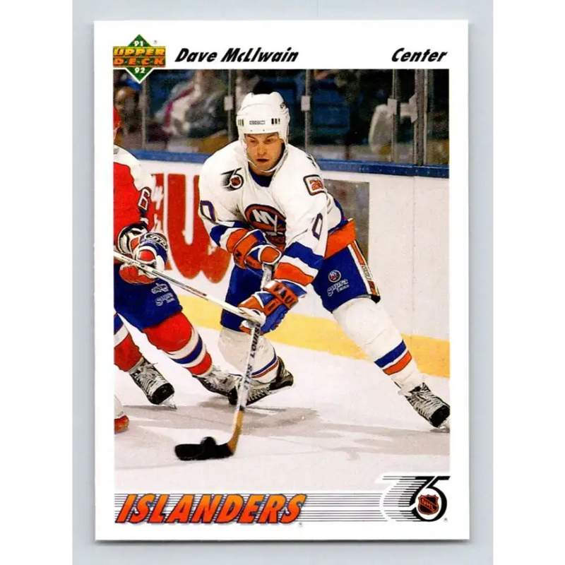 1991-92 Upper Deck #527 Dave McLlwain NM-MT New York Islanders Hockey Card