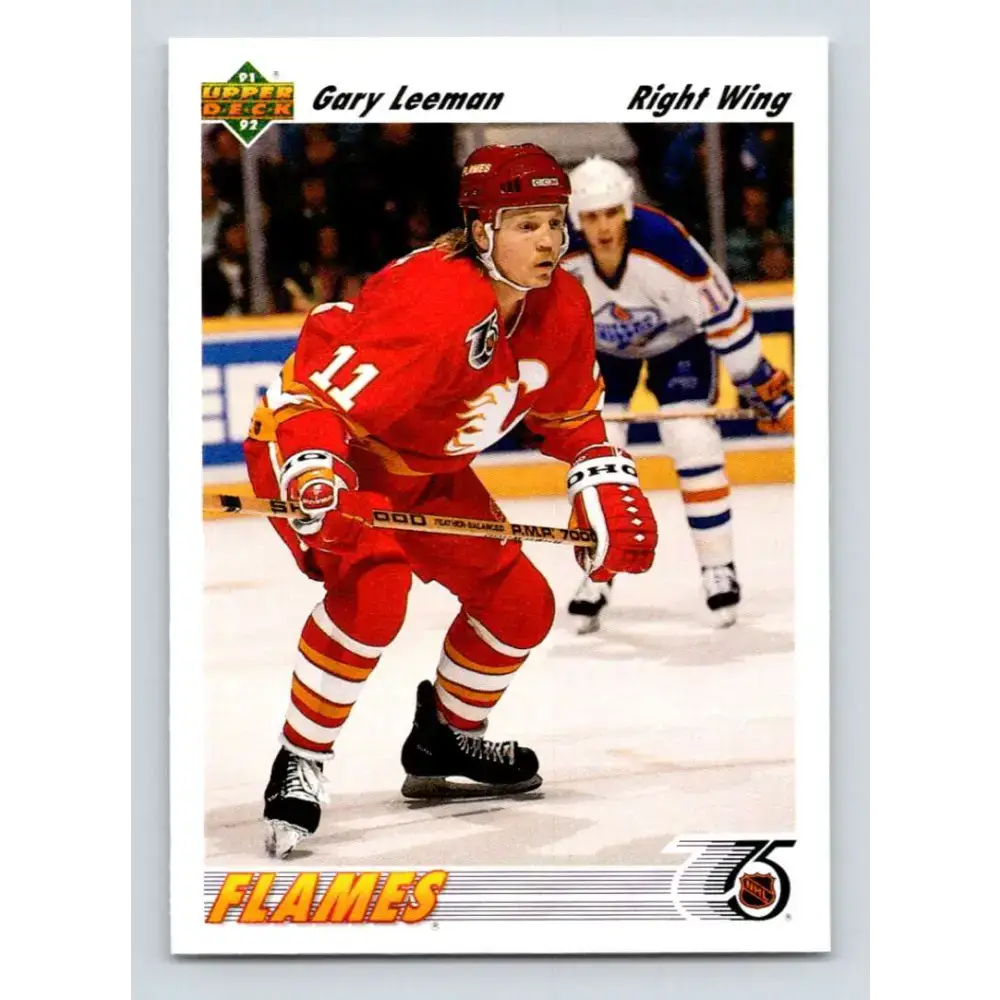 1991-92 Upper Deck #528 Gary Leeman NM-MT Calgary Flames Hockey Card - Hockey Card Single