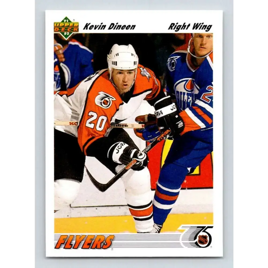 1991-92 Upper Deck #530 Kevin Dineen NM-MT Philadelphia Flyers Hockey Card - Hockey Card Single