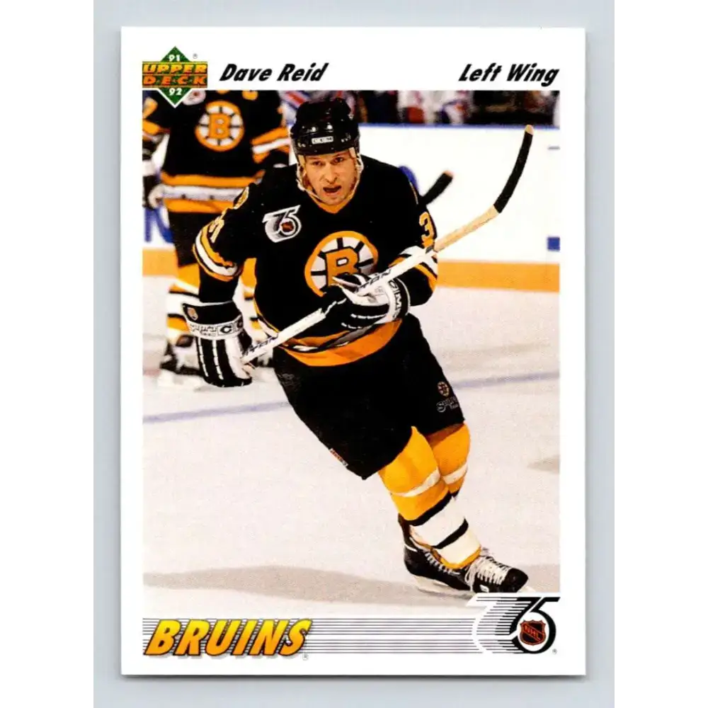 1991-92 Upper Deck #531 David Reid NM-MT Boston Bruins Hockey Card - Hockey Card Single