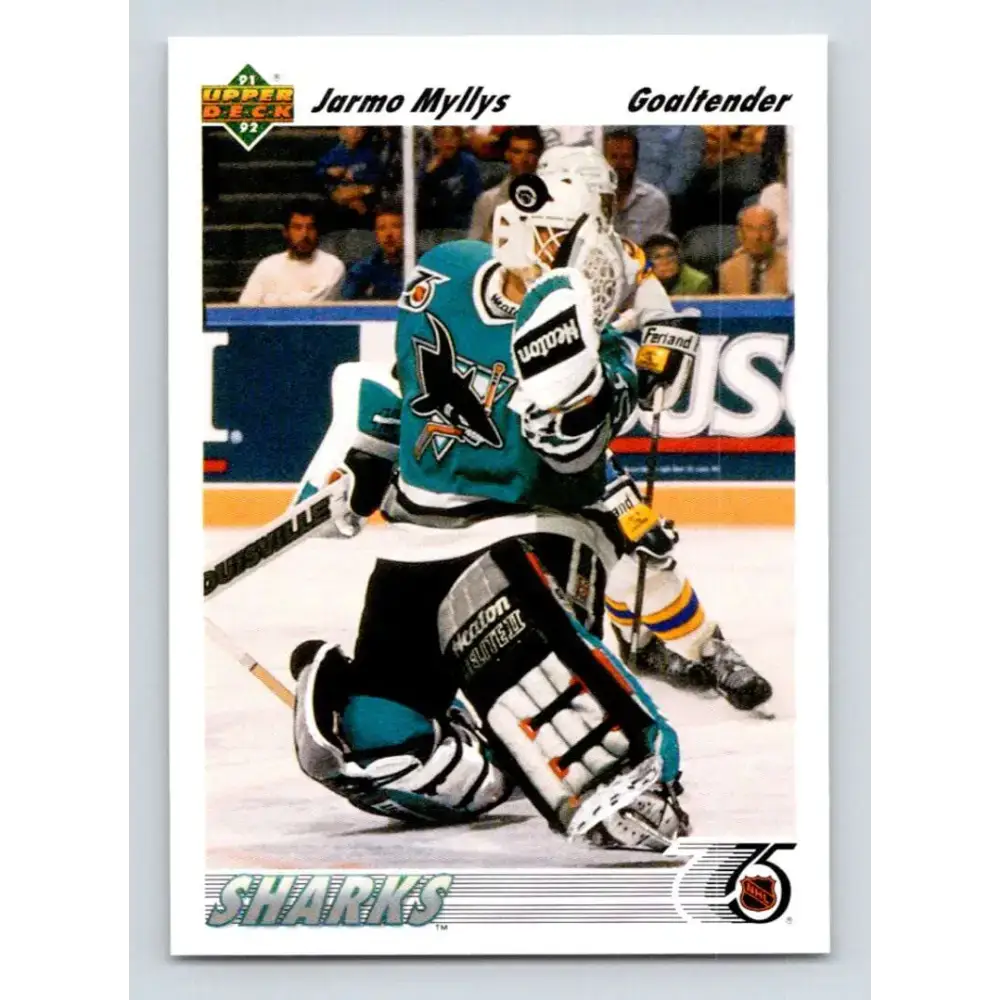 1991-92 Upper Deck #537 Jarmo Myllys NM-MT San Jose Sharks Hockey Card - Hockey Card Single