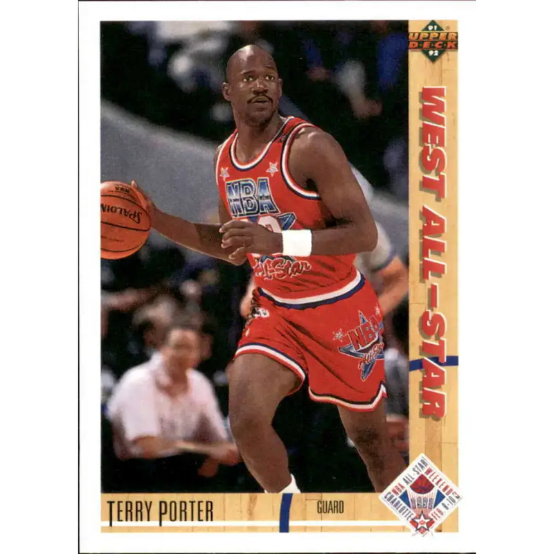 1991-92 Upper Deck #54 Terry Porter AS NM-MT Portland Trail Blazers Basketball Card - Basketball Card Single