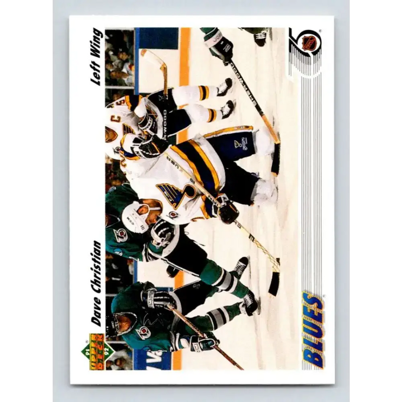 1991-92 Upper Deck #541 Dave Christian NM-MT St. Louis Blues Hockey Card - Hockey Card Single
