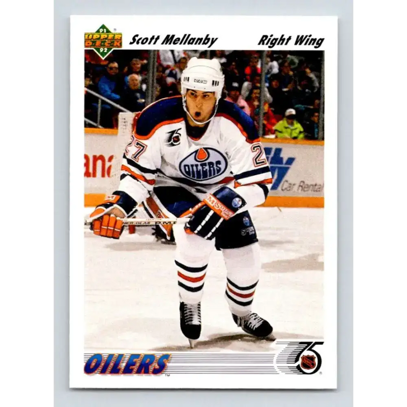 1991-92 Upper Deck #542 Scott Mellanby NM-MT Edmonton Oilers Hockey Card