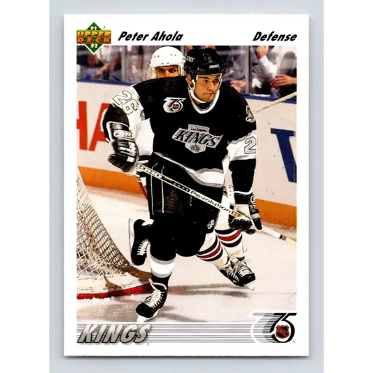 1991-92 Upper Deck #543 Peter Ahola NM-MT RC Rookie Los Angeles Kings Hockey Card