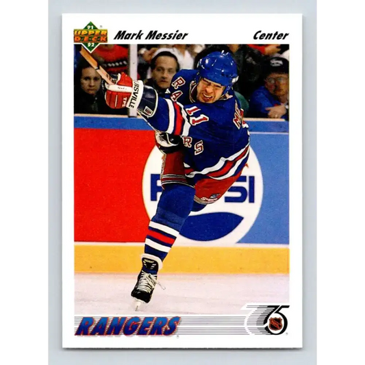 1991-92 Upper Deck #545 Mark Messier NM-MT New York Rangers Hockey Card