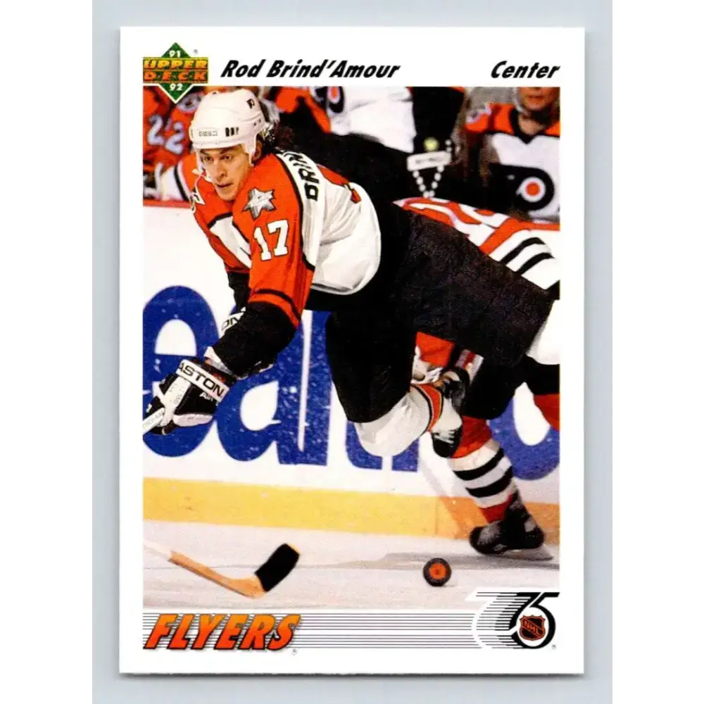1991-92 Upper Deck #547 Rod Brind’Amour NM-MT Philadelphia Flyers Hockey Card - Hockey Card Single
