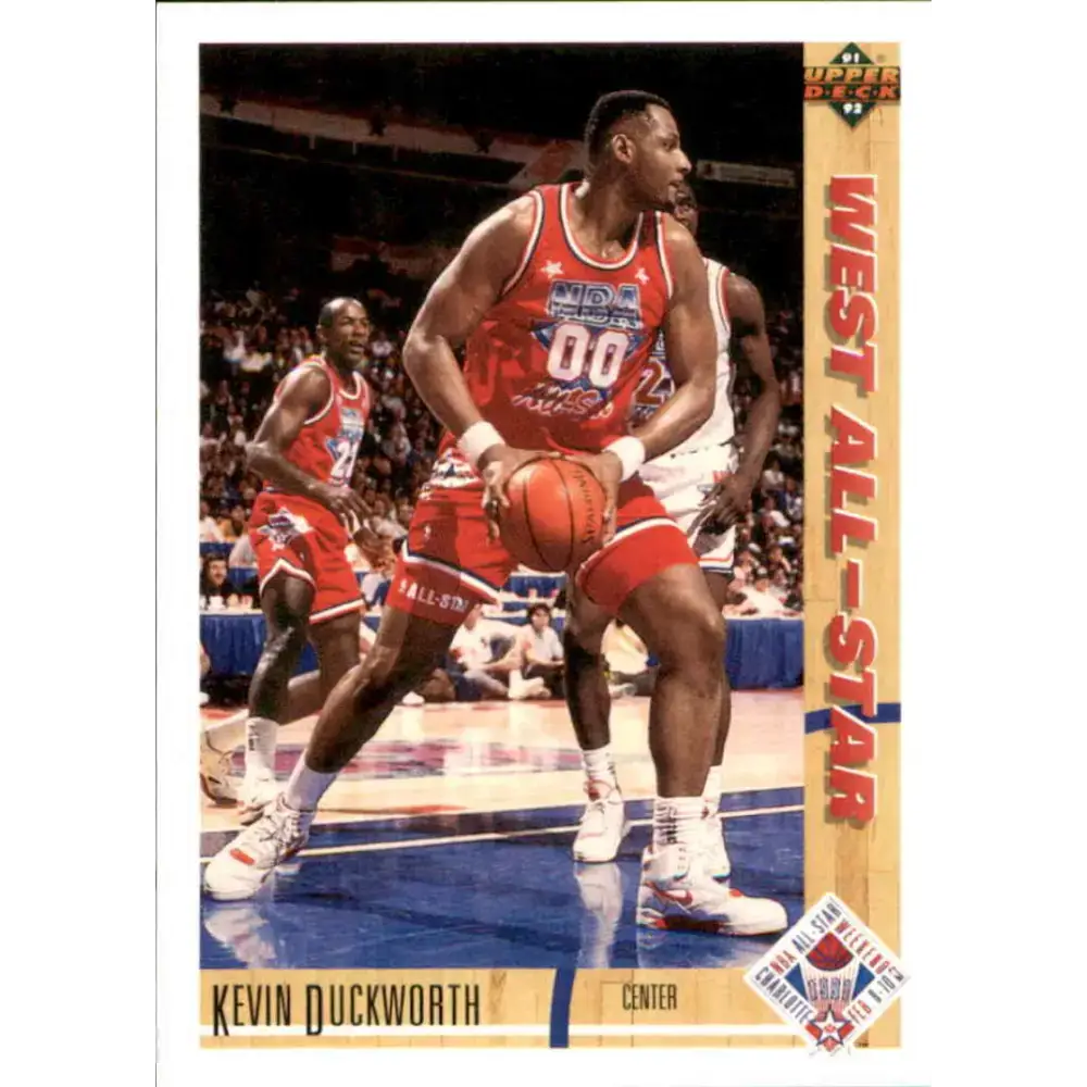 1991-92 Upper Deck #55 Kevin Duckworth AS NM-MT Portland Trail Blazers Basketball Card - Basketball Card Single