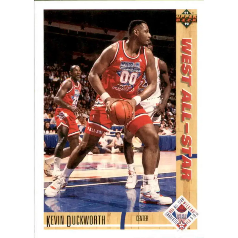 1991-92 Upper Deck #55 Kevin Duckworth AS NM-MT Portland Trail Blazers Basketball Card - Basketball Card Single