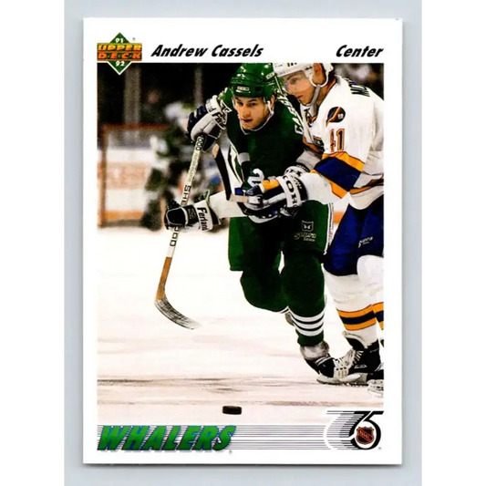 1991-92 Upper Deck #551 Andrew Cassels NM-MT Hartford Whalers Hockey Card - Hockey Card Single