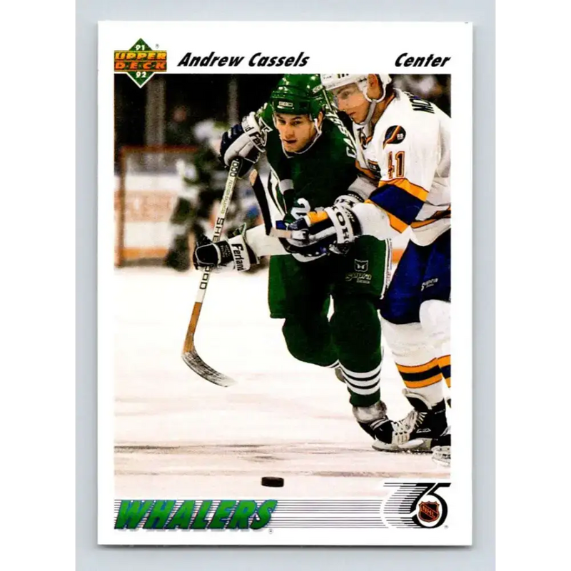 1991-92 Upper Deck #551 Andrew Cassels NM-MT Hartford Whalers Hockey Card - Hockey Card Single