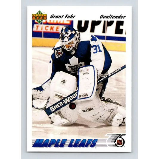 1991-92 Upper Deck #553 Grant Fuhr NM-MT Toronto Maple Leafs Hockey Card - Hockey Card Single