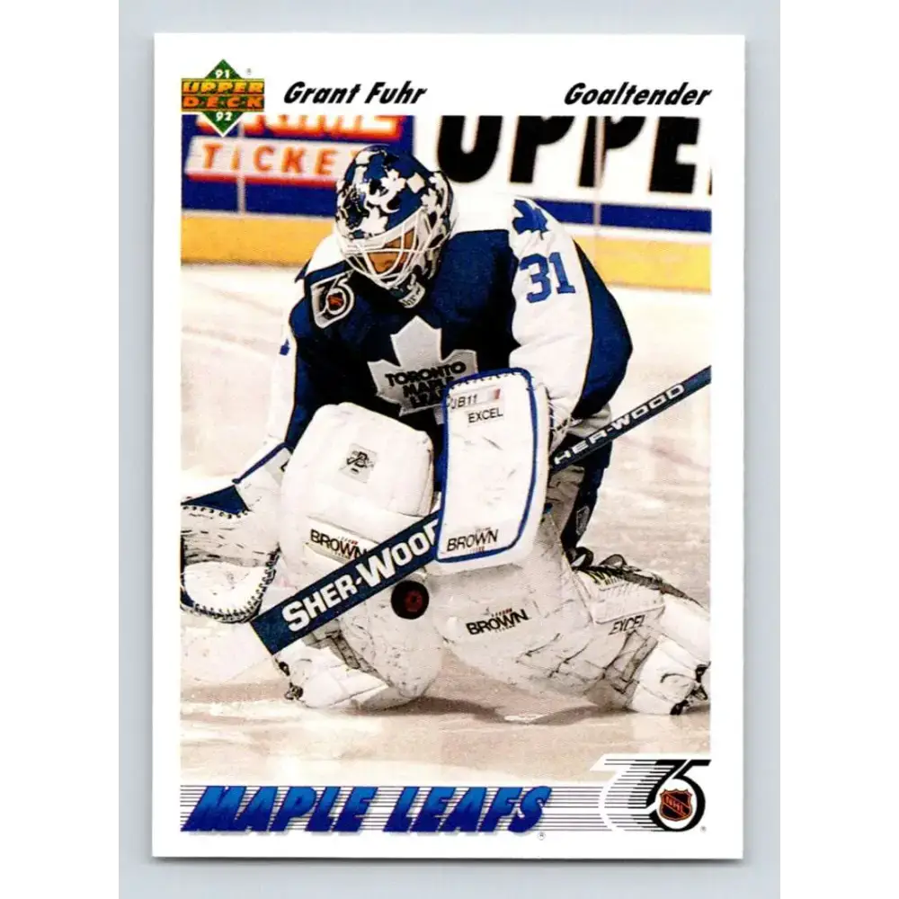 1991-92 Upper Deck #553 Grant Fuhr NM-MT Toronto Maple Leafs Hockey Card - Hockey Card Single