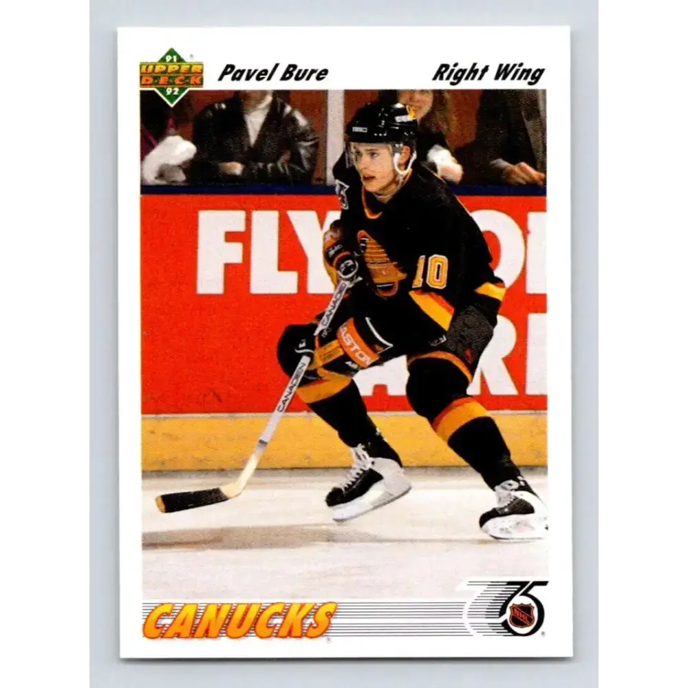 1991-92 Upper Deck #555 Pavel Bure NM-MT Vancouver Canucks Hockey Card - Hockey Card Single
