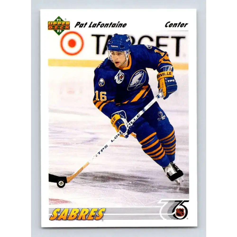 1991-92 Upper Deck #556 Pat LaFontaine NM-MT Buffalo Sabres Hockey Card - Hockey Card Single
