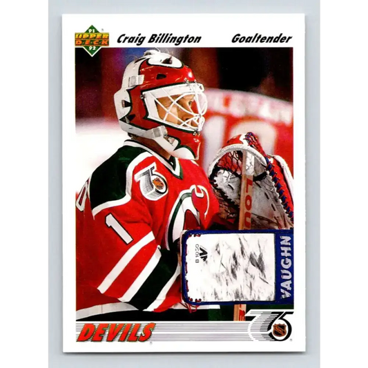 1991-92 Upper Deck #559 Craig Billington NM-MT RC Rookie New Jersey Devils Hockey Card