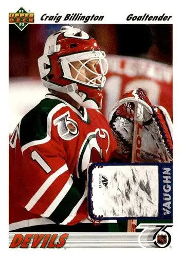1991-92 Upper Deck #559 Craig Billington NM Near Mint RC Rookie NJ Devils - Hockey Card Single